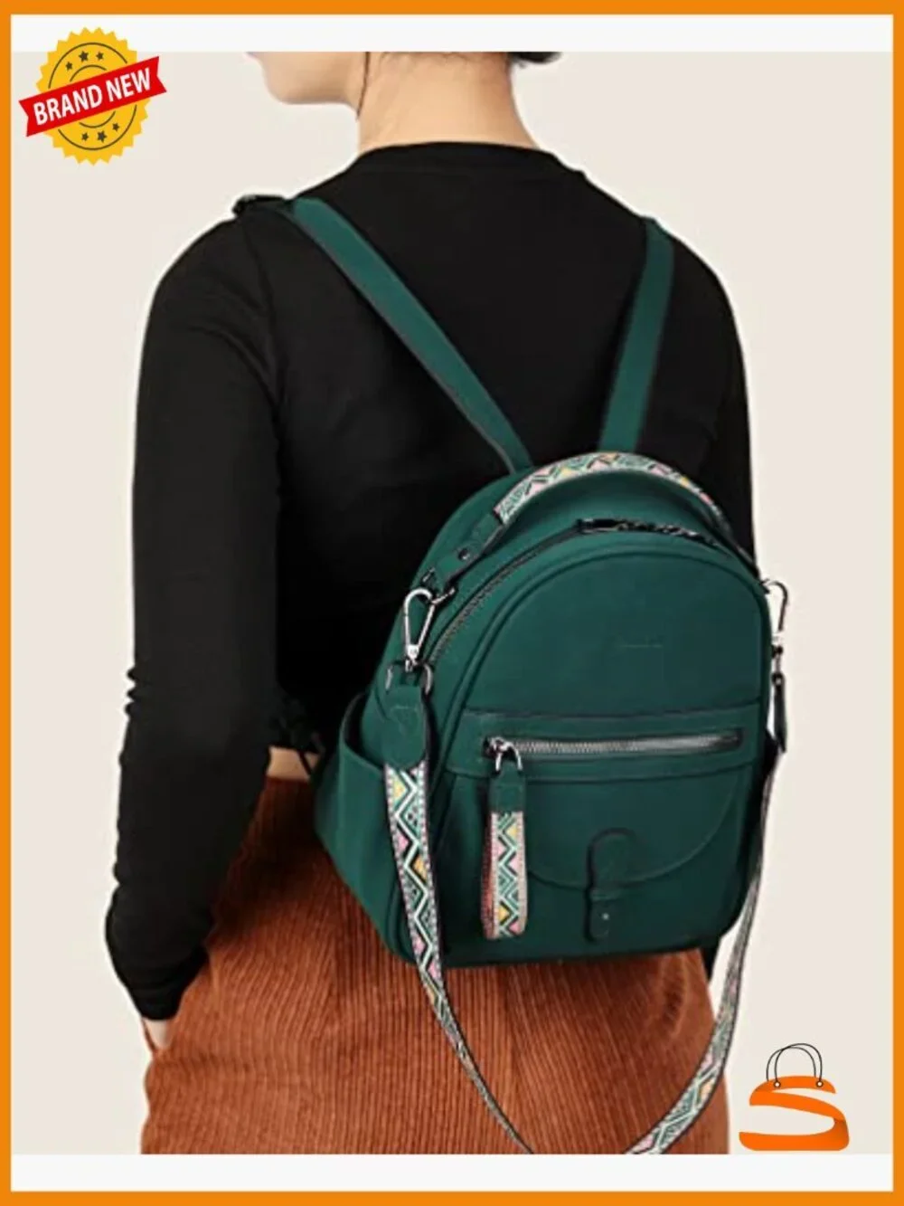 Mini Backpack Purse for Women, Faux Leather Shoulder Bag Handbag Travel